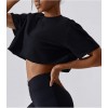 Спортивна футболка Crop T-shirt model 45 (NERO) Спортивна футболка Crop T-shirt model 45 (NERO)
